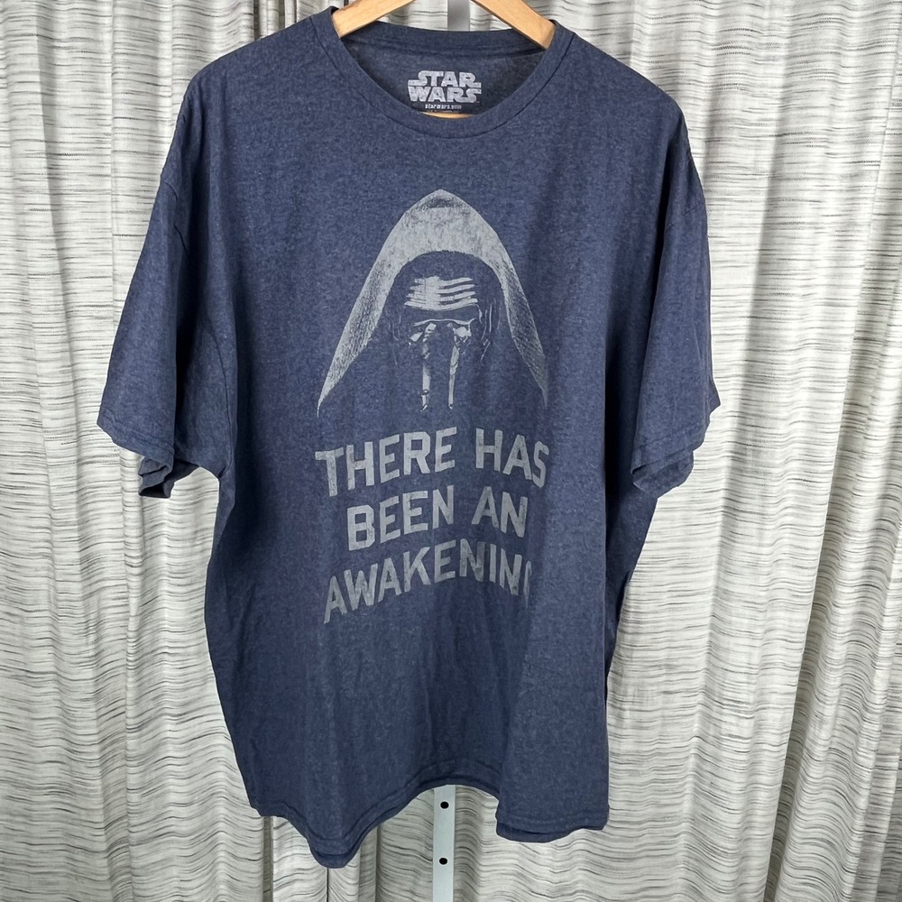 Star Wars Kylo Ren There Has Been An Awakening Graphic Tee Navy Blue 2XL